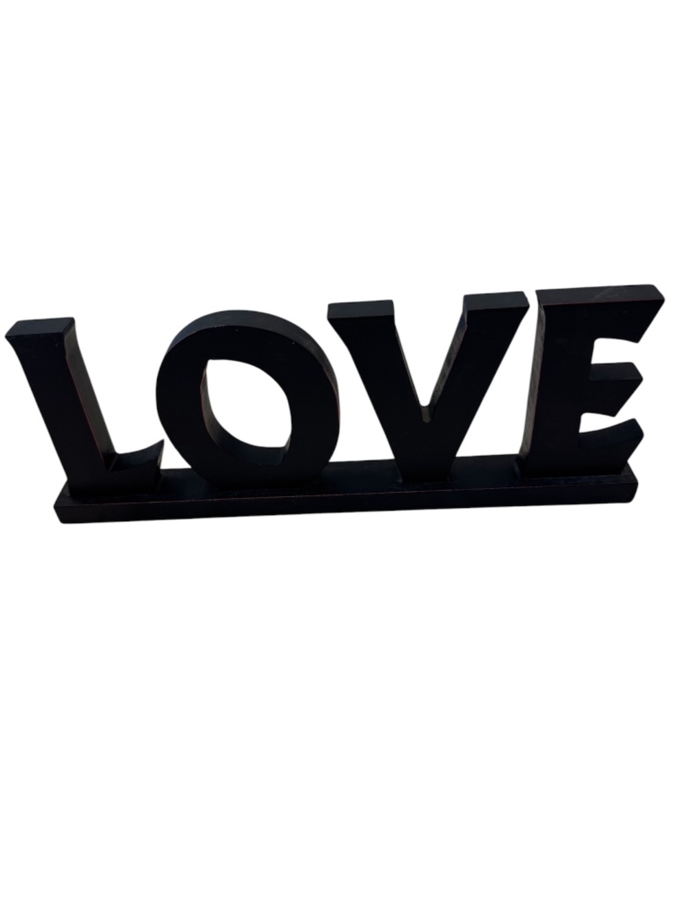 LOVE‎ Wood sign free standing sign home decor table shelf Decor Black